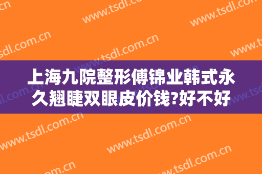 上海九院整形傅锦业韩式永久翘睫双眼皮价钱?好不好?