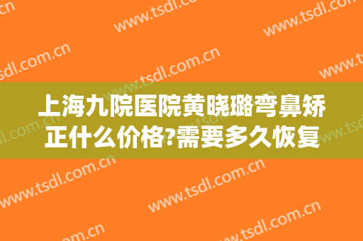 上海九院医院黄晓璐弯鼻矫正什么价格?需要多久恢复?(上海九院整鼻子多少钱)