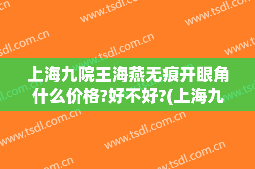 上海九院王海燕无痕开眼角什么价格?好不好?(上海九院 开眼角)