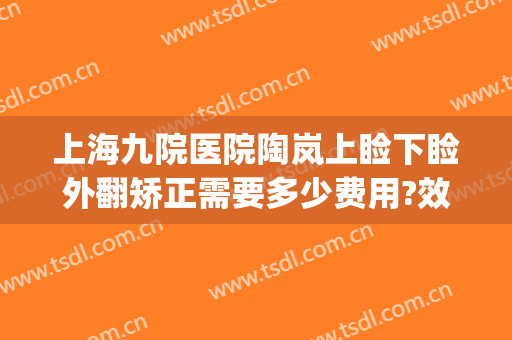 上海九院医院陶岚上睑下睑外翻矫正需要多少费用?效果怎么样?(上海九院上睑下垂手术多少钱)