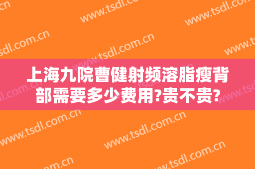 上海九院曹健射频溶脂瘦背部需要多少费用?贵不贵?