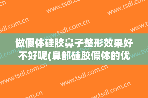 做假体硅胶鼻子整形效果好不好呢(鼻部硅胶假体的优缺点)