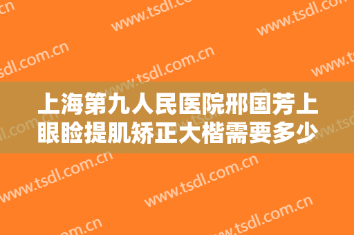 上海第九人民医院邢国芳上眼睑提肌矫正大楷需要多少钱?有哪些优势?