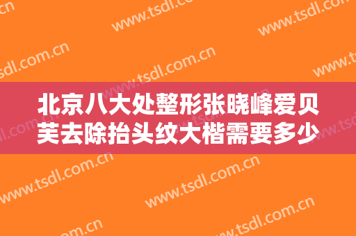 北京八大处整形张晓峰爱贝芙去除抬头纹大楷需要多少费用?好不好?