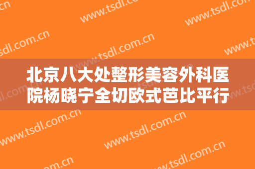 北京八大处整形美容外科医院杨晓宁全切欧式芭比平行双眼皮价格?贵不贵?