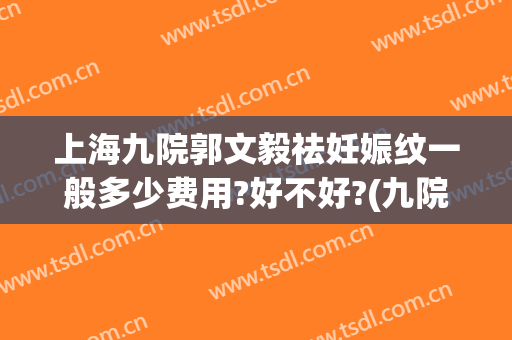 上海九院郭文毅祛妊娠纹一般多少费用?好不好?(九院去妊娠纹)