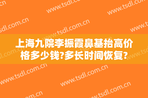上海九院李振霞鼻基抬高价格多少钱?多长时间恢复?