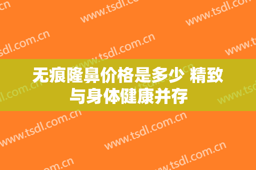 无痕隆鼻价格是多少 精致与身体健康并存