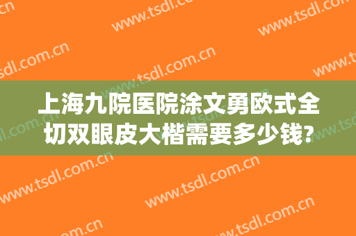 上海九院医院涂文勇欧式全切双眼皮大楷需要多少钱?有哪些优势?(上海九院全切双眼皮价格)