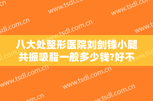 八大处整形医院刘剑锋小腿共振吸脂一般多少钱?好不好?