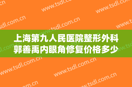 上海第九人民医院整形外科郭善禹内眼角修复价格多少钱?可靠吗?(上海九院双眼皮修复多少钱)