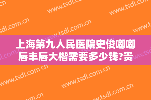 上海第九人民医院史俊嘟嘟唇丰唇大楷需要多少钱?贵不贵?