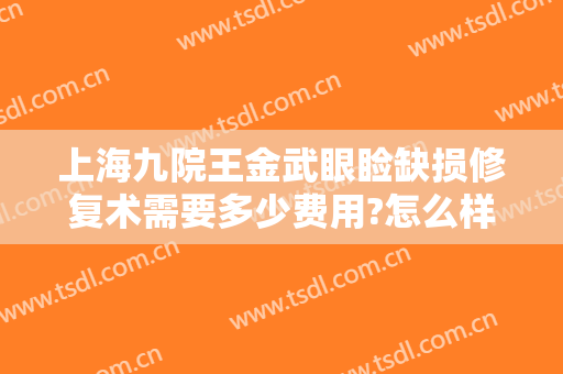 上海九院王金武眼睑缺损修复术需要多少费用?怎么样?