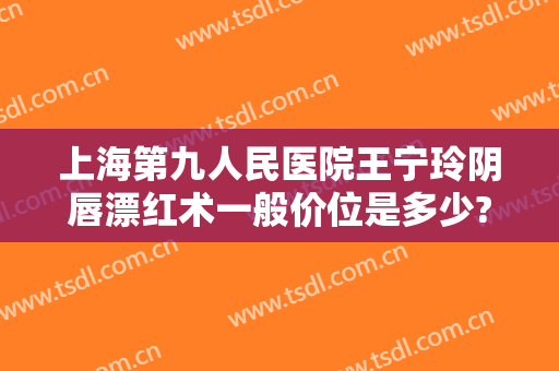 上海第九人民医院王宁玲阴唇漂红术一般价位是多少?好不好?