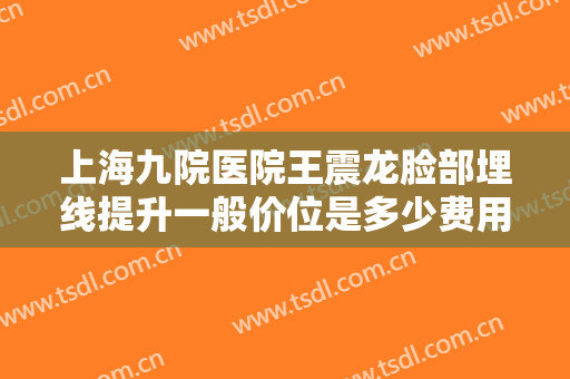 上海九院医院王震龙脸部埋线提升一般价位是多少费用?怎么样?