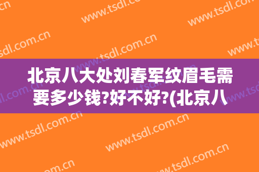 北京八大处刘春军纹眉毛需要多少钱?好不好?(北京八大处纹眉价格)