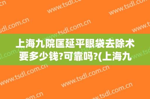 上海九院匡延平眼袋去除术要多少钱?可靠吗?(上海九院眼袋切除术需要多少钱)