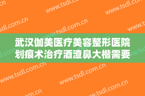 武汉伽美医疗美容整形医院划痕术治疗酒渣鼻大楷需要多少钱?效果怎么样?