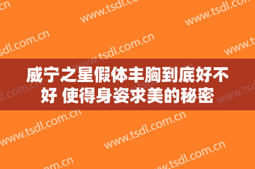 威宁之星假体丰胸到底好不好 使得身姿求美的秘密