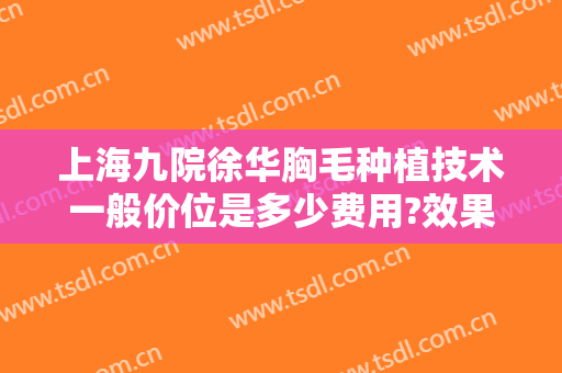 上海九院徐华胸毛种植技术一般价位是多少费用?效果怎么样?