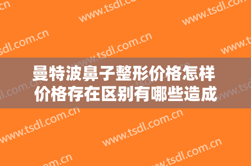 曼特波鼻子整形价格怎样 价格存在区别有哪些造成