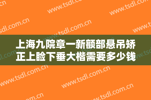 上海九院章一新额部悬吊矫正上睑下垂大楷需要多少钱?可靠吗?