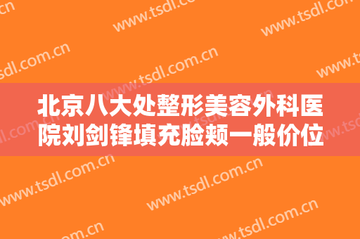 北京八大处整形美容外科医院刘剑锋填充脸颊一般价位是多少费用?贵不贵?