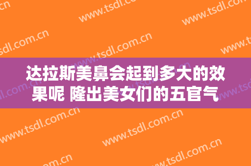 达拉斯美鼻会起到多大的效果呢 隆出美女们的五官气质