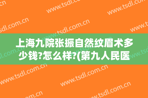 上海九院张振自然纹眉术多少钱?怎么样?(第九人民医院纹眉价格)