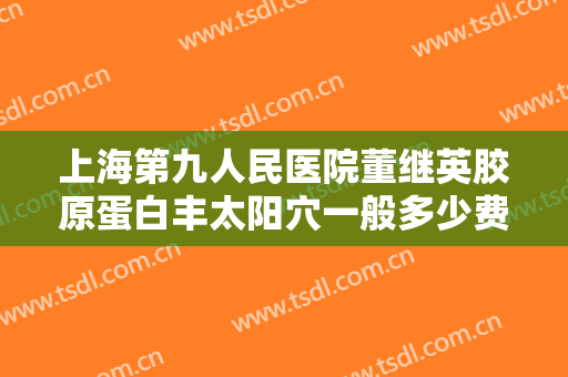 上海第九人民医院董继英胶原蛋白丰太阳穴一般多少费用?有哪些优势?
