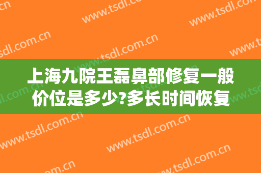 上海九院王磊鼻部修复一般价位是多少?多长时间恢复?(上海九院王健做鼻子怎么样)