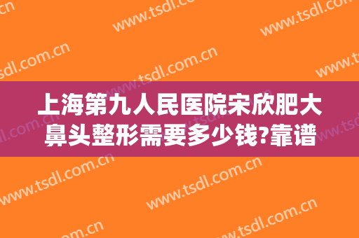 上海第九人民医院宋欣肥大鼻头整形需要多少钱?靠谱吗?(九院宋欣双眼皮怎么样)