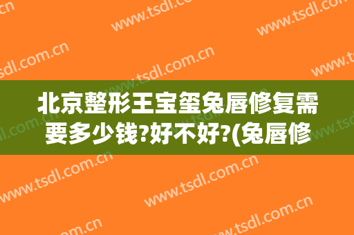 北京整形王宝玺兔唇修复需要多少钱?好不好?(兔唇修补术要多少钱)