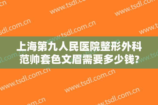 上海第九人民医院整形外科范帅套色文眉需要多少钱?好不好?