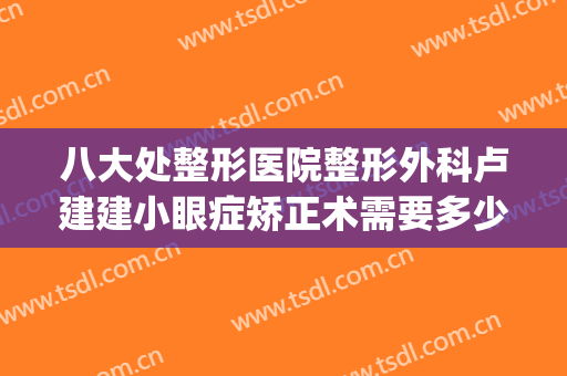 八大处整形医院整形外科卢建建小眼症矫正术需要多少费用?好不好?(八大处卢建建做双眼皮怎么样)