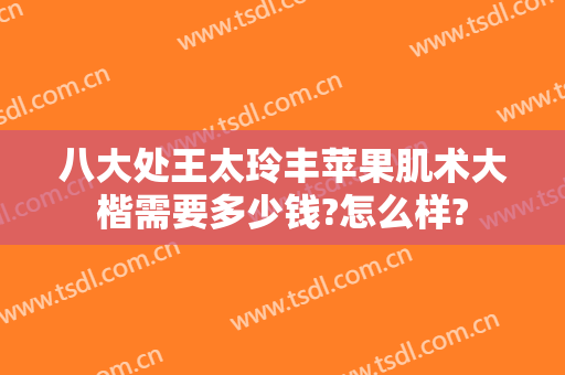 八大处王太玲丰苹果肌术大楷需要多少钱?怎么样?