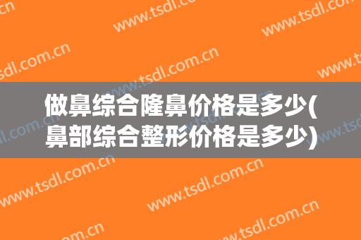 做鼻综合隆鼻价格是多少(鼻部综合整形价格是多少)