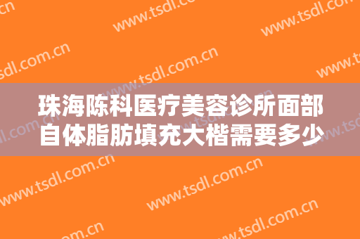 珠海陈科医疗美容诊所面部自体脂肪填充大楷需要多少钱?有哪些优势?