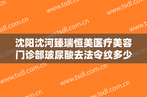 沈阳沈河臻瑞恒美医疗美容门诊部玻尿酸去法令纹多少钱?有哪些优势?