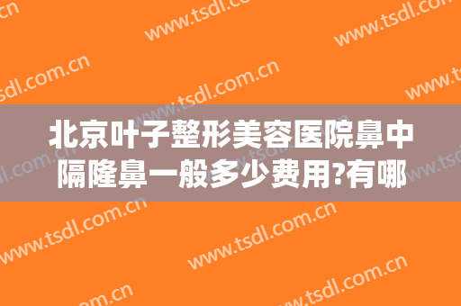 北京叶子整形美容医院鼻中隔隆鼻一般多少费用?有哪些优势?(鼻部整容一般价格)