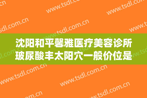 沈阳和平馨雅医疗美容诊所玻尿酸丰太阳穴一般价位是多少?贵不贵?(沈阳哪里打玻尿酸比较好)
