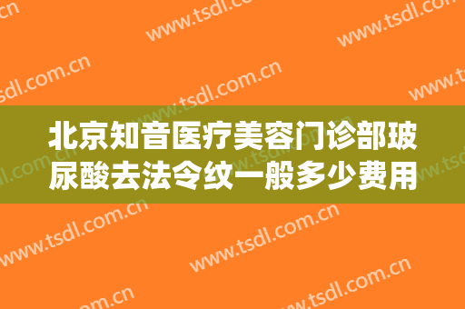 北京知音医疗美容门诊部玻尿酸去法令纹一般多少费用?贵不贵?(祛除法令纹哪家医院好)