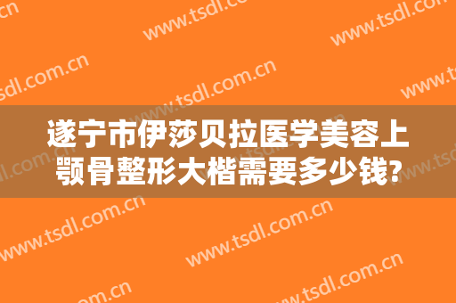 遂宁市伊莎贝拉医学美容上颚骨整形大楷需要多少钱?需要多久恢复?