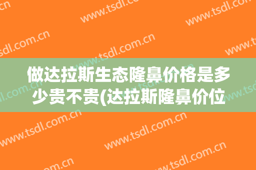 做达拉斯生态隆鼻价格是多少贵不贵(达拉斯隆鼻价位大概)