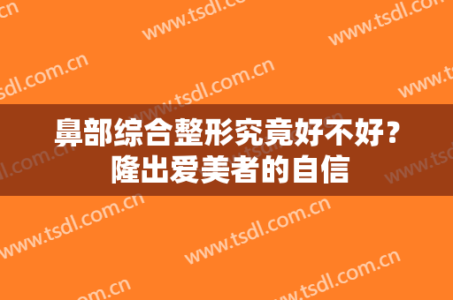 鼻部综合整形究竟好不好？ 隆出爱美者的自信