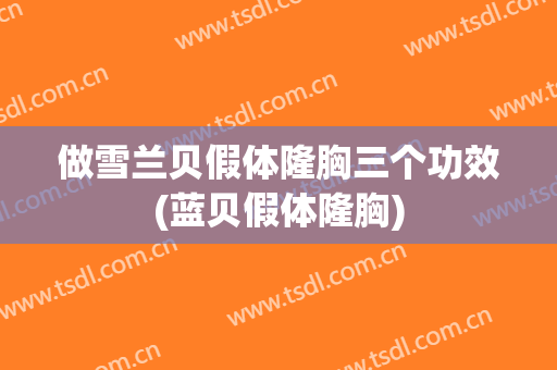 做雪兰贝假体隆胸三个功效(蓝贝假体隆胸)
