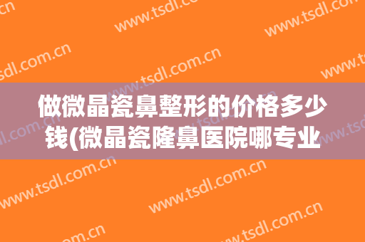 做微晶瓷鼻整形的价格多少钱(微晶瓷隆鼻医院哪专业)