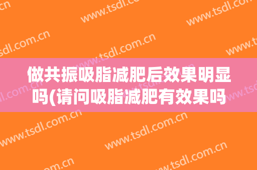做共振吸脂减肥后效果明显吗(请问吸脂减肥有效果吗)