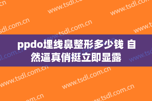 ppdo埋线鼻整形多少钱 自然逼真俏挺立即显露