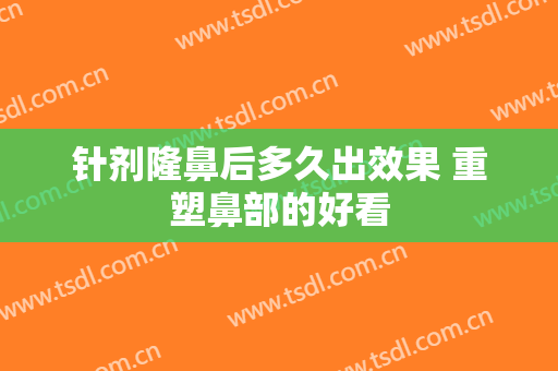 针剂隆鼻后多久出效果 重塑鼻部的好看
